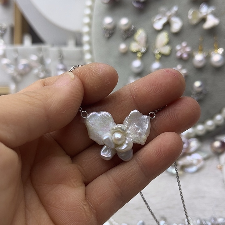 淡水珍珠银S925镶嵌戒指