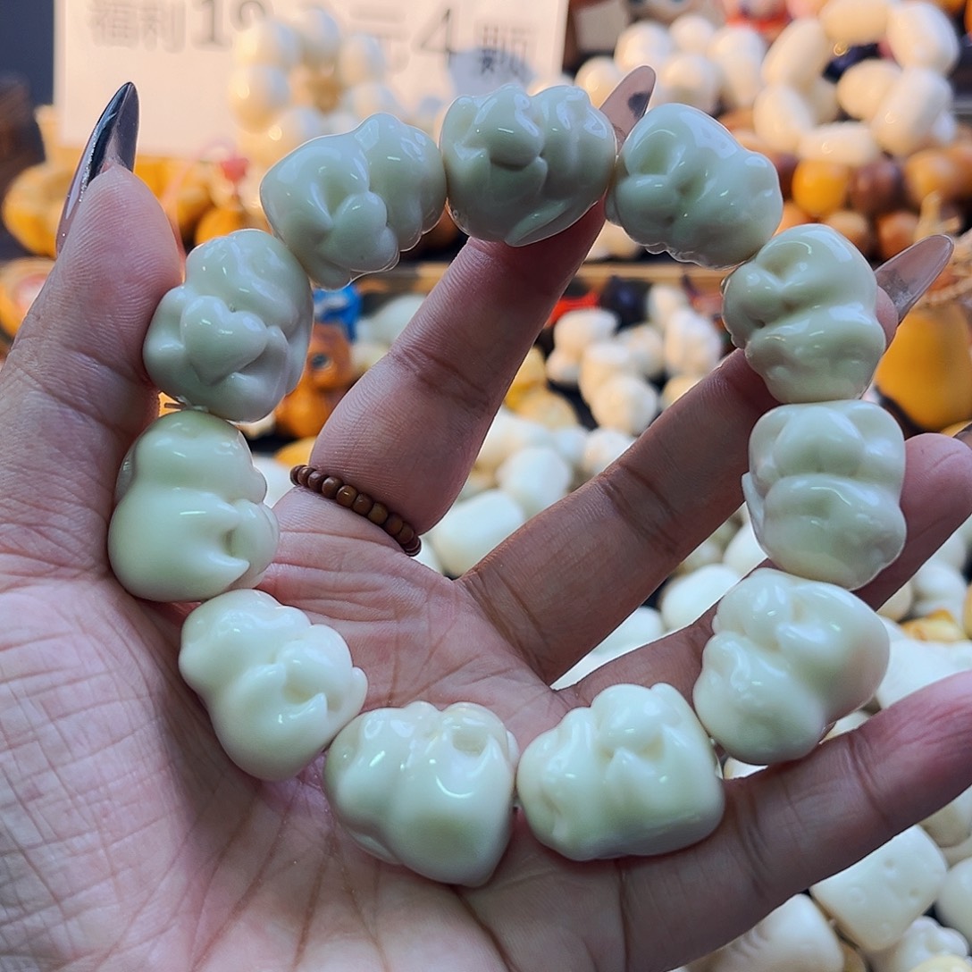 手串菩提根/象牙果爱心兔瑕不退换