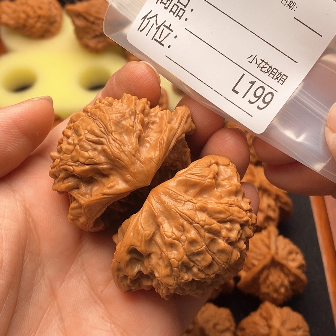 把件文玩核桃48太极八卦蛇王异型