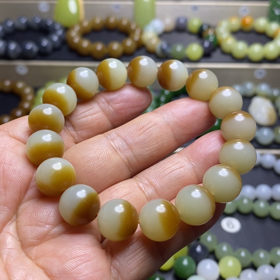 和田玉手串未镶嵌