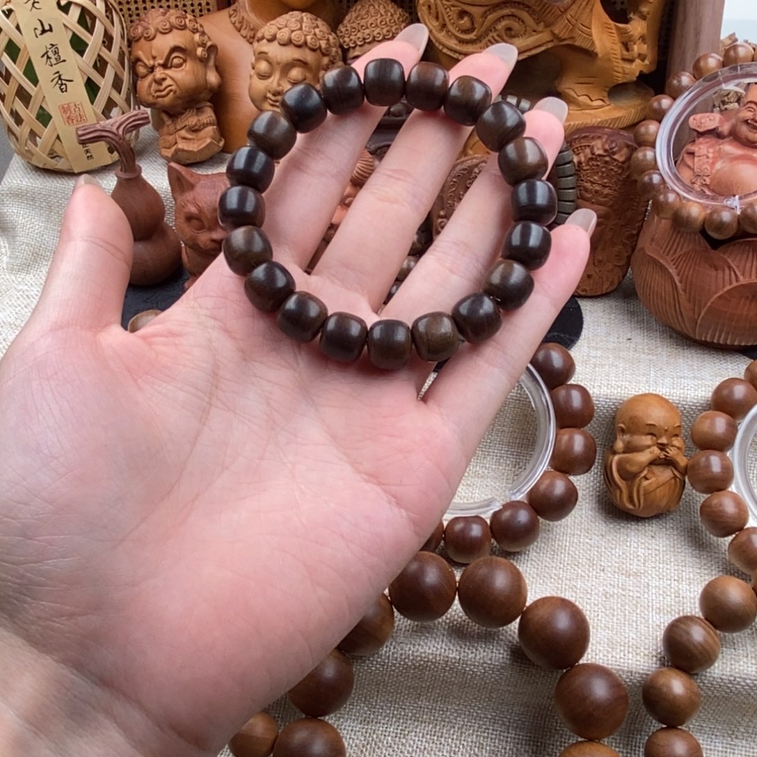 日***月手串/手链檀香木迈索尔，老山檀香，奶香10.11