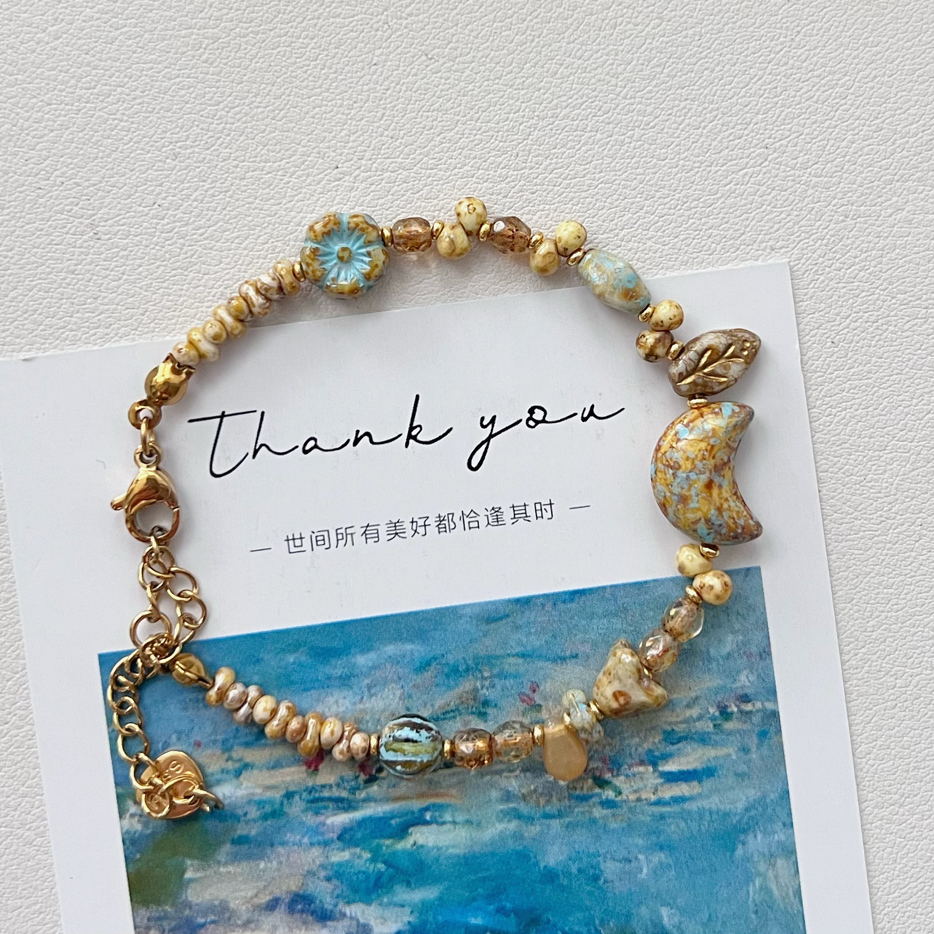 不锈钢琉璃项链 仿水晶合金串珠（七天预定链接）森系小众高级精致