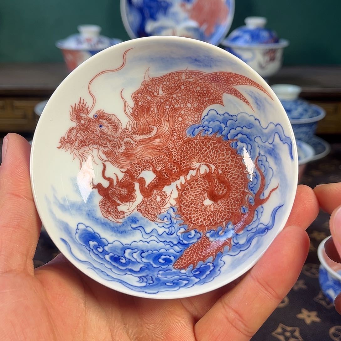 瓷片自成堂景德镇手工手绘