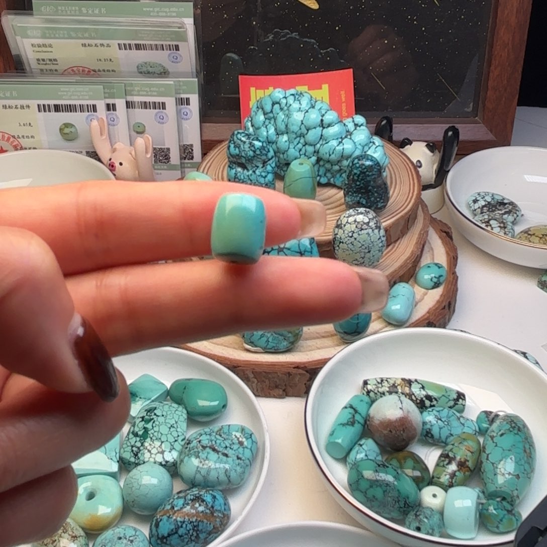 绿松石未镶嵌单珠