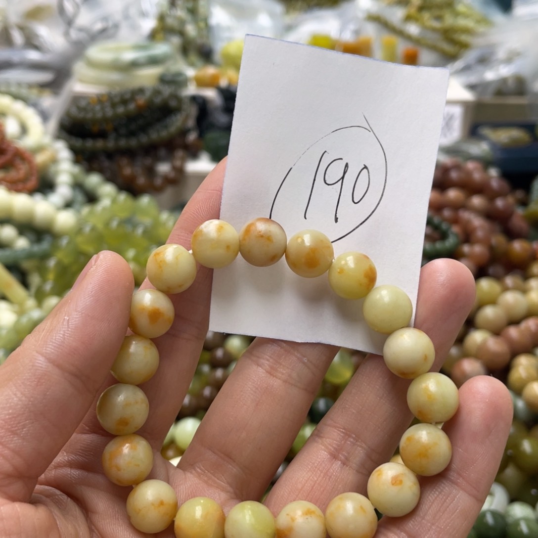 蛇纹石玉手链未镶嵌