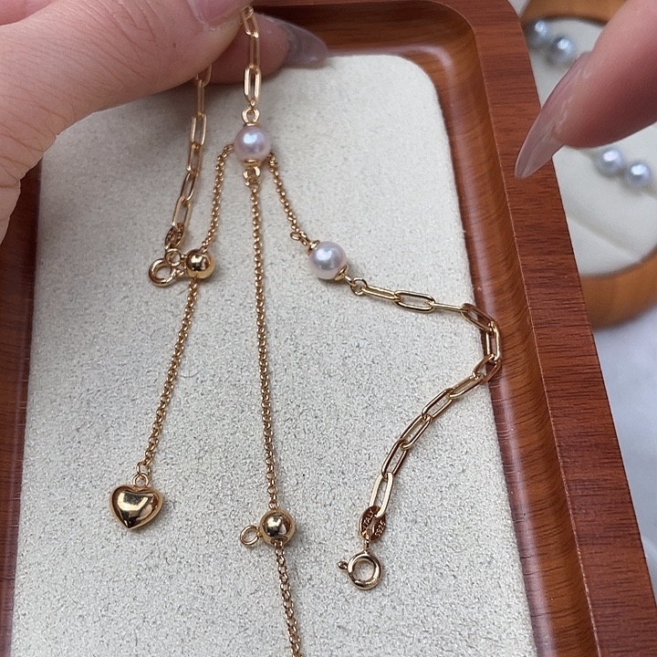 手绳海水珍珠银S925镶嵌