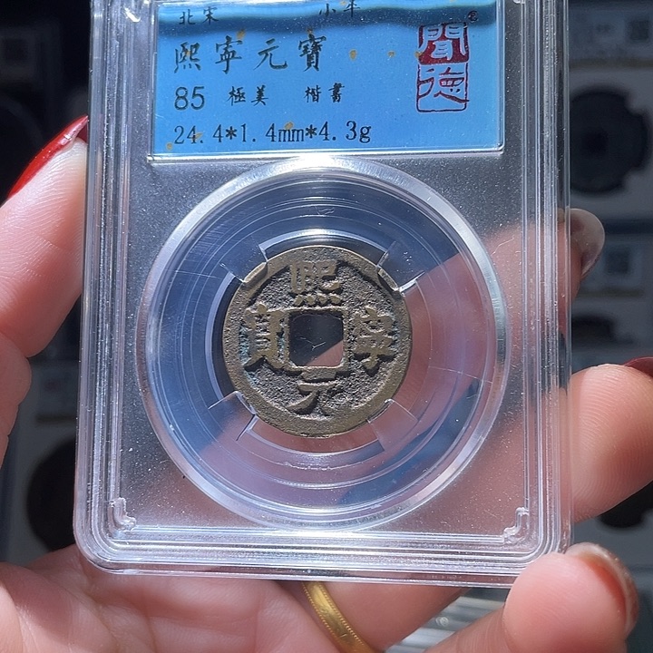 铜轩缘 熙宁元宝编号9018