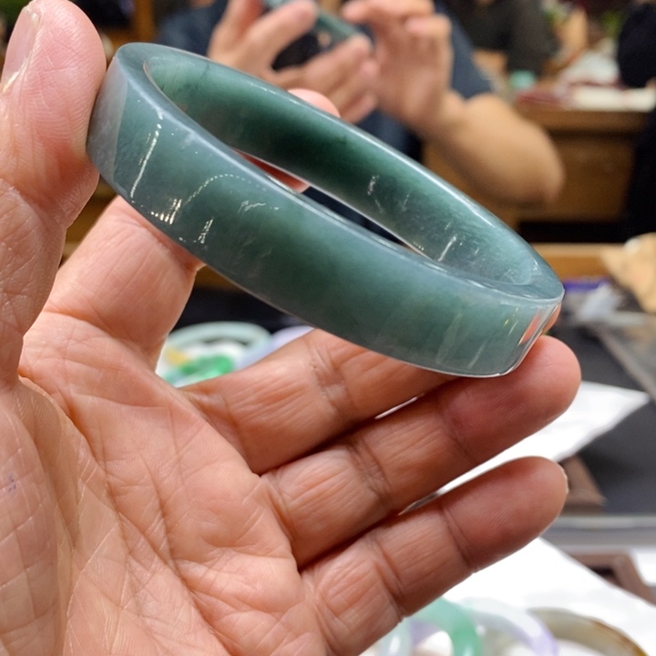 翡翠未镶嵌手镯翡翠手镯60-63，卡13