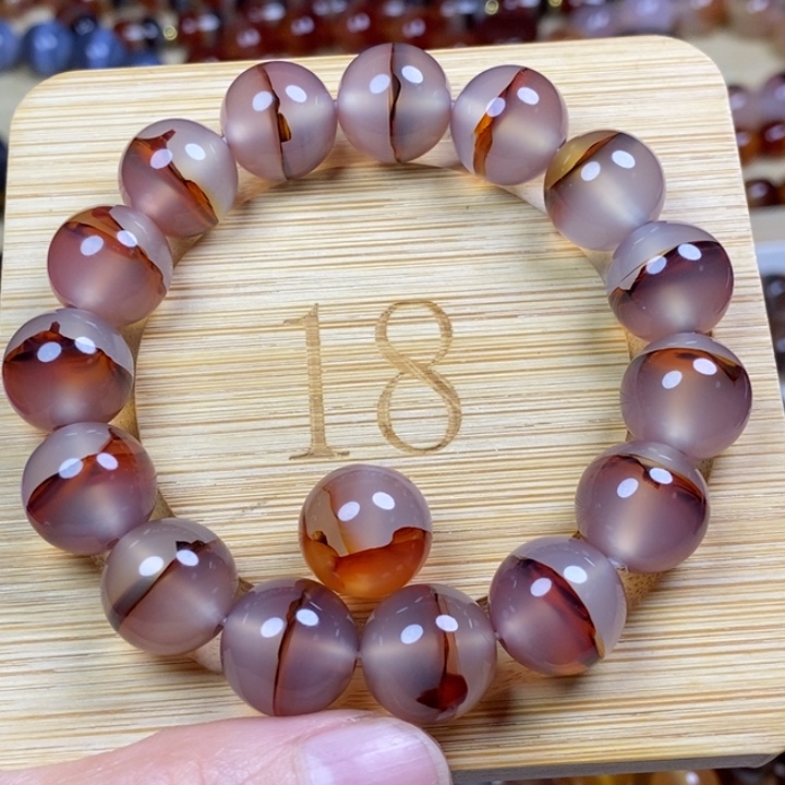 自***洽玛瑙/玉髓未镶嵌手链