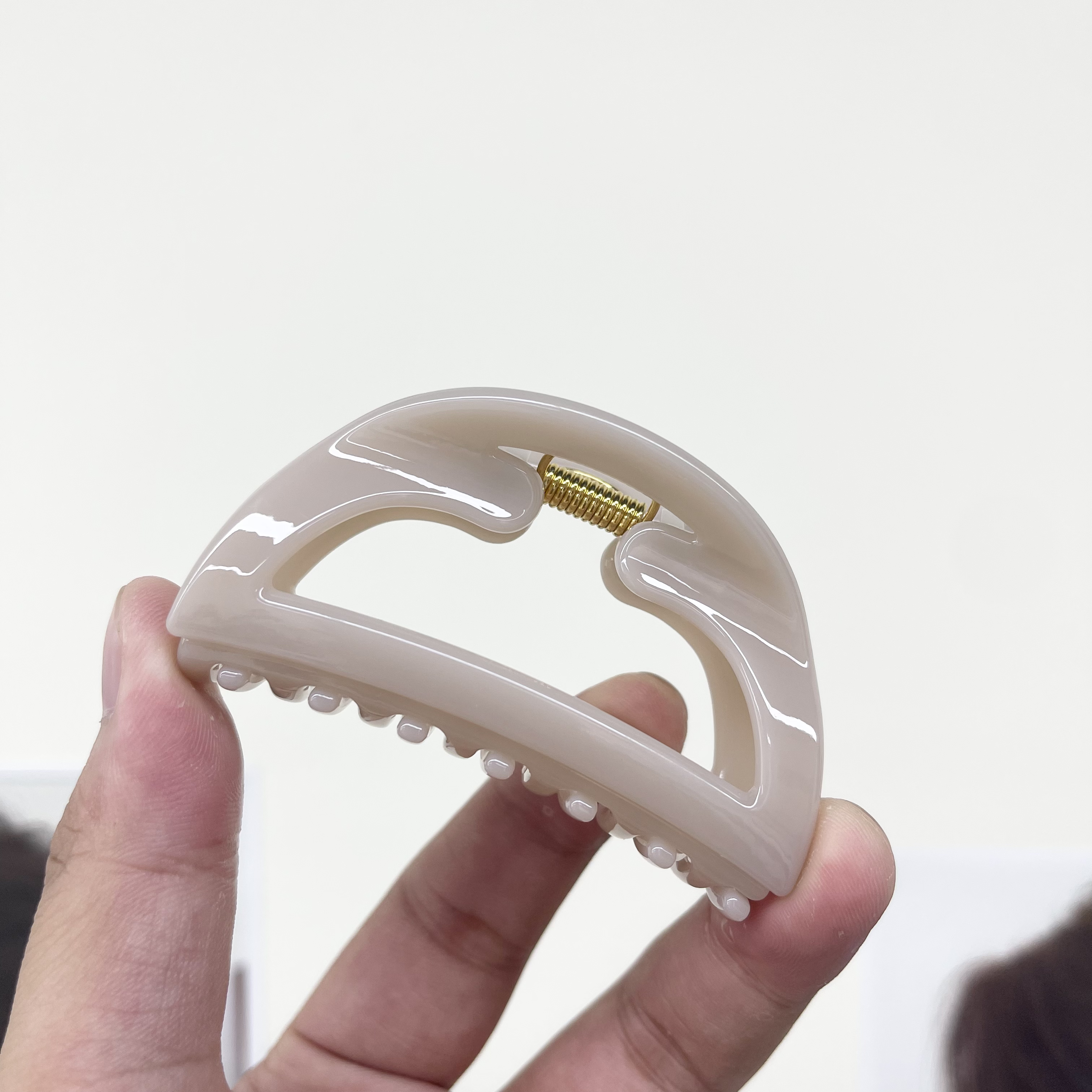 L162新款7.3cm港风时尚OL抓夹女发夹鲨鱼夹百搭盘发夹饰品发饰