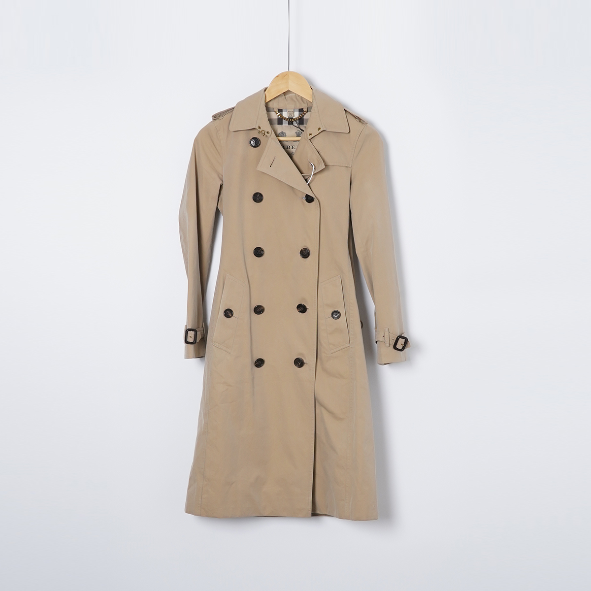 99新 BURBERRY/博柏利 绵/TH1996/风衣女款/UK4码女装外套