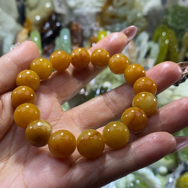 岫玉未镶嵌岫玉手链