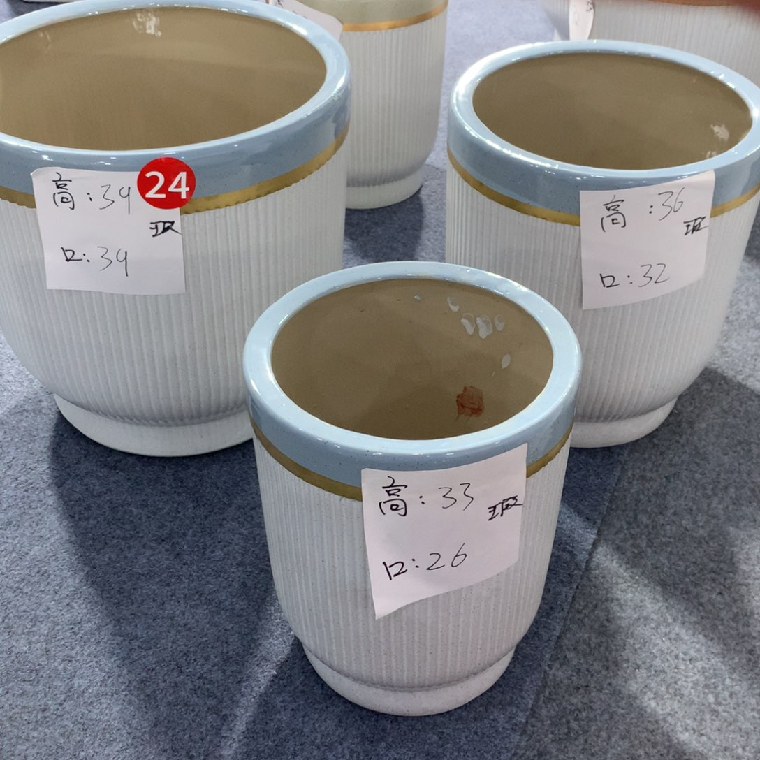 高温陶瓷花盆微瑕