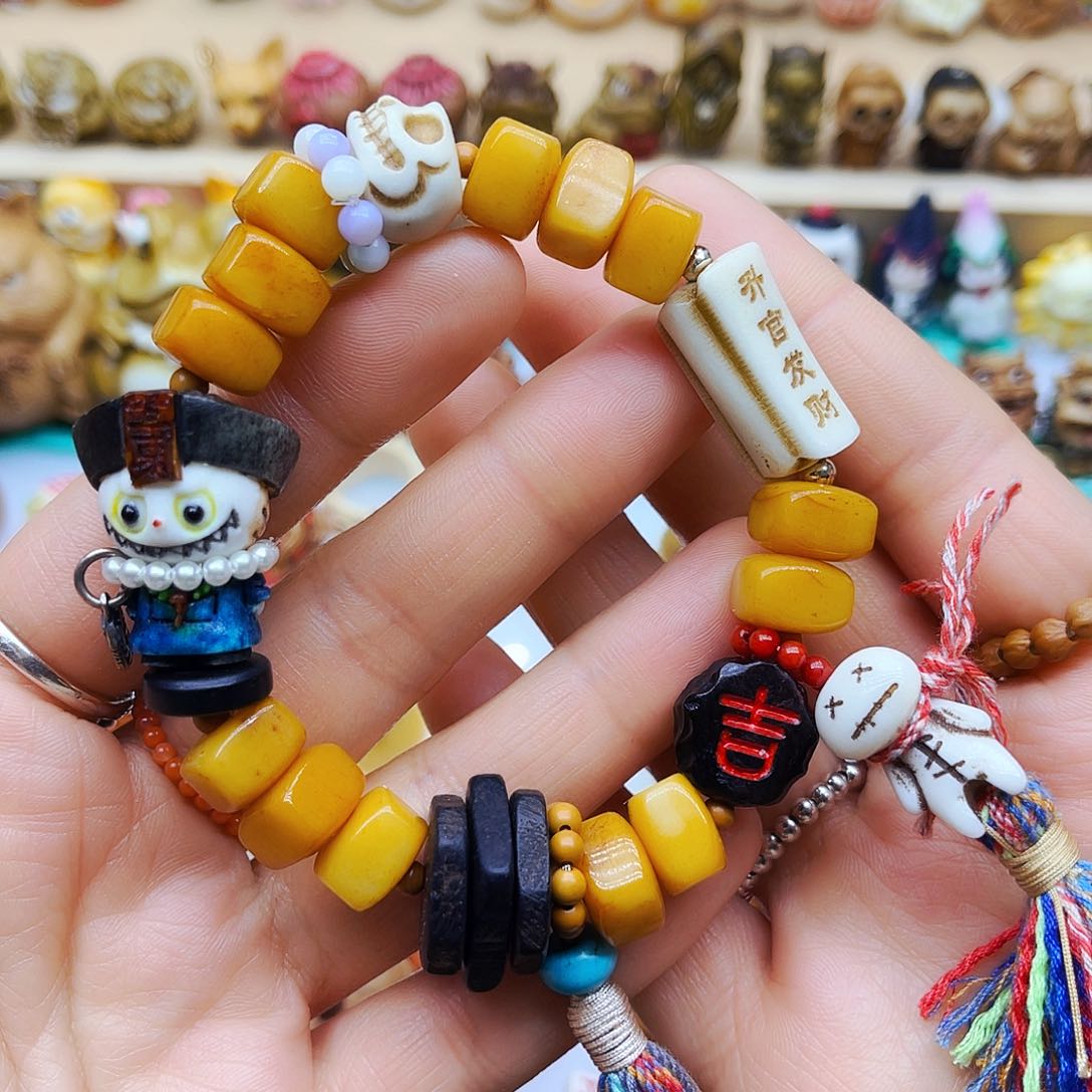 鹿骨摆件手工打磨配饰