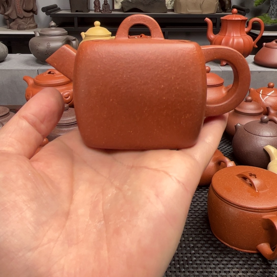紫砂茶壶紫砂艺术茶具套装红降坡