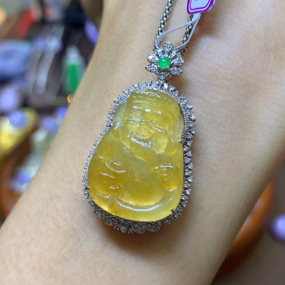 【闪购商品】翡翠颈饰18K金镶嵌翡翠