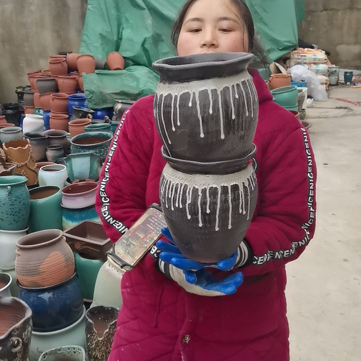 红陶口18高21瑕疵