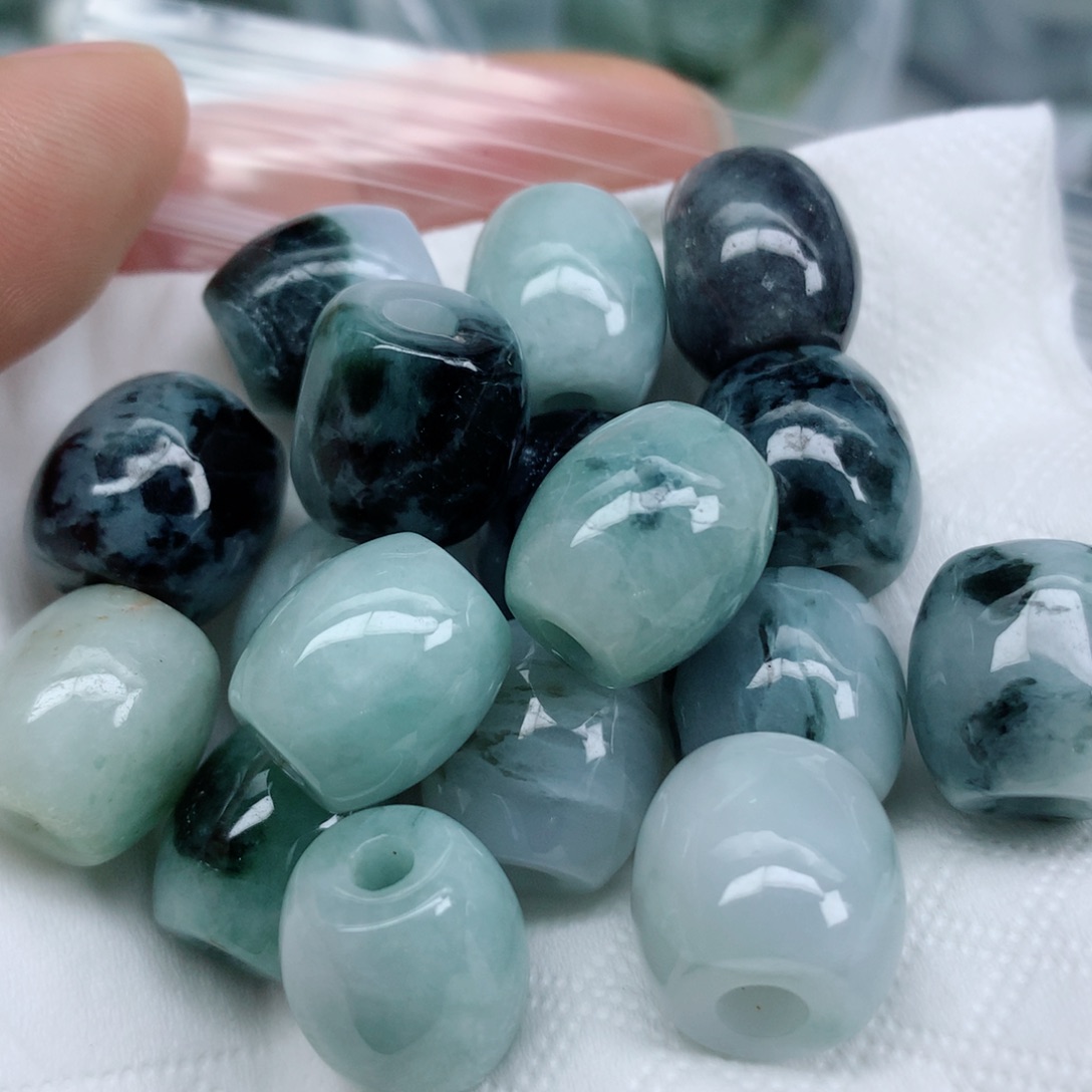 翡翠未镶嵌项链翡翠珠子批发