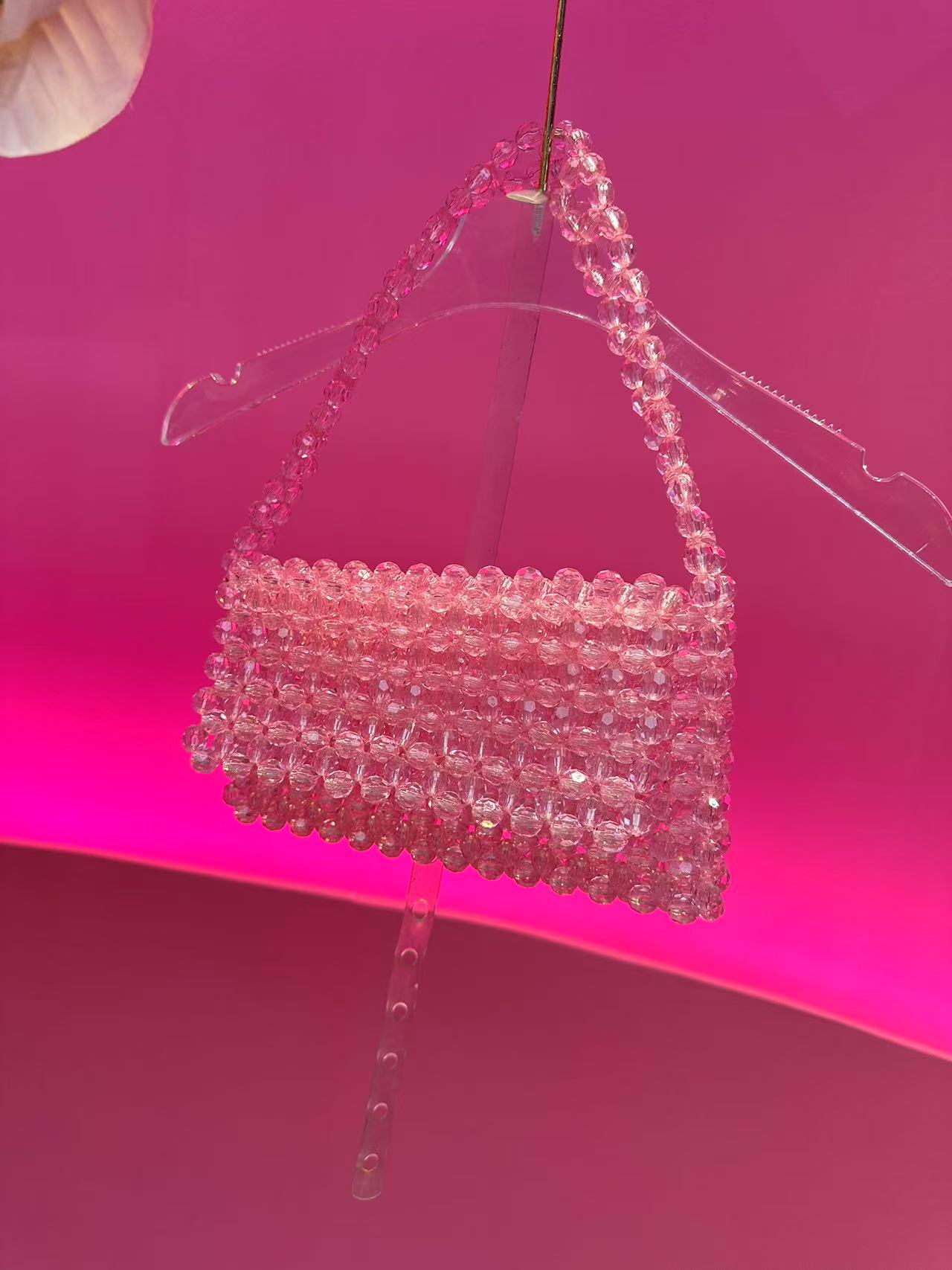 B632 时尚百搭夏季小包包单肩镶钻斜跨晚宴包