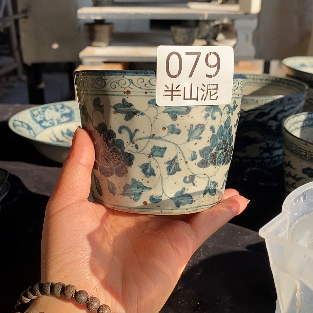 陶手工手绘青花高温陶瓷