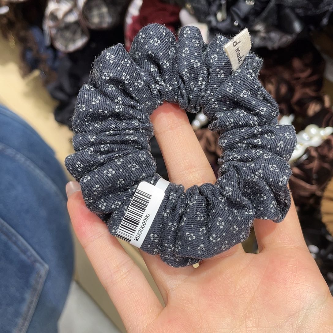 布艺非金属小碎花发圈