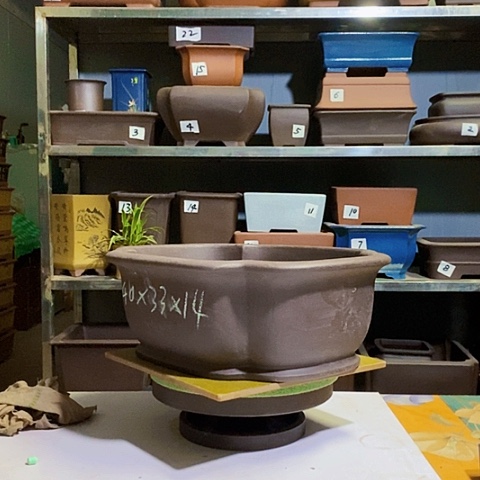 红陶宜兴紫砂花盆