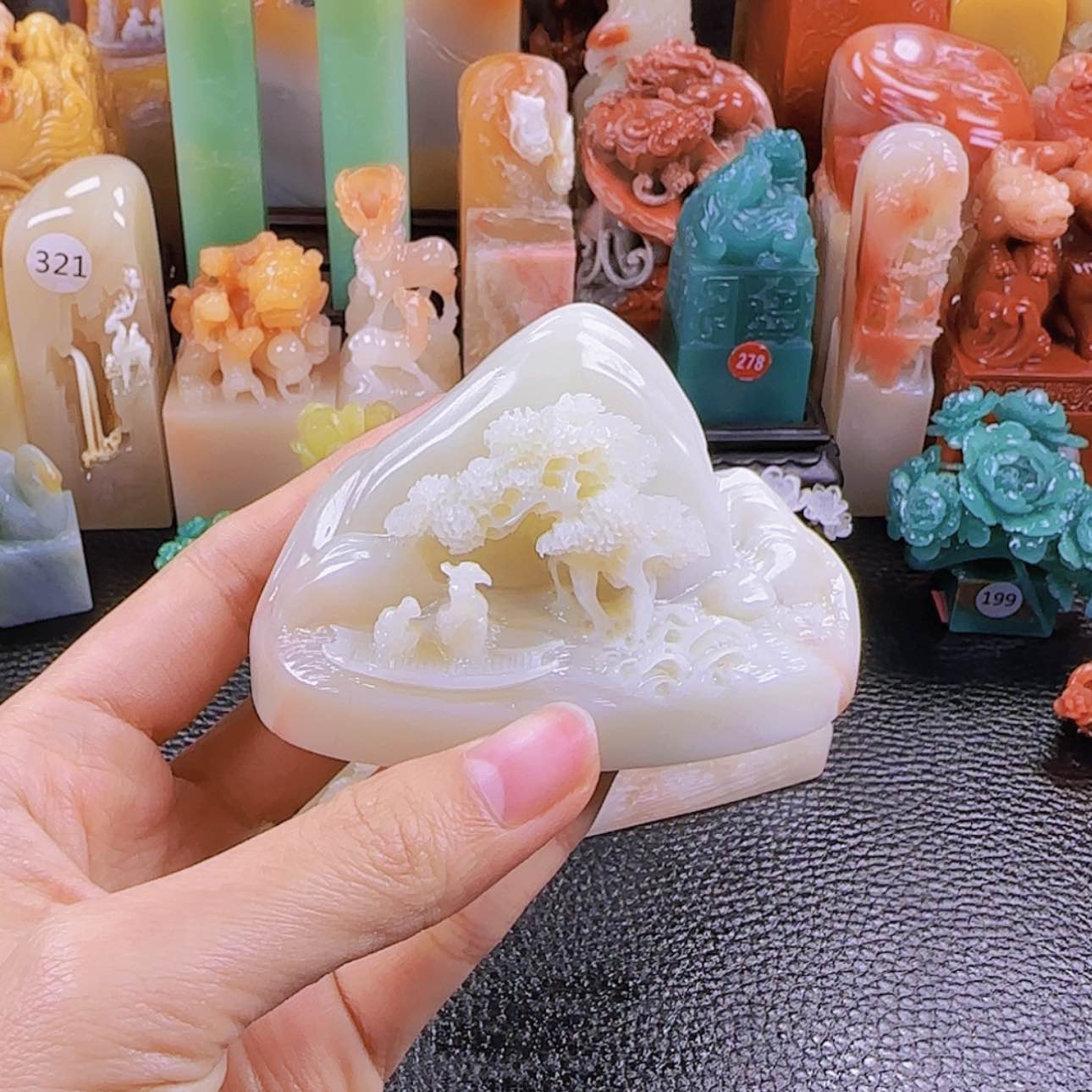 【闪购商品】寿山石印石为**刻寿山石印章