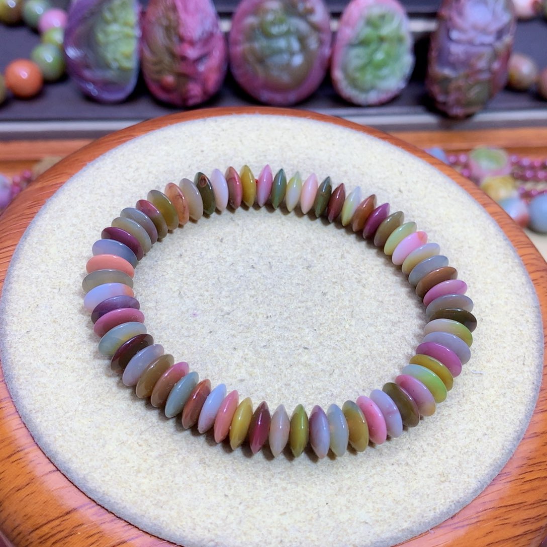 玛瑙手链未镶嵌盐源