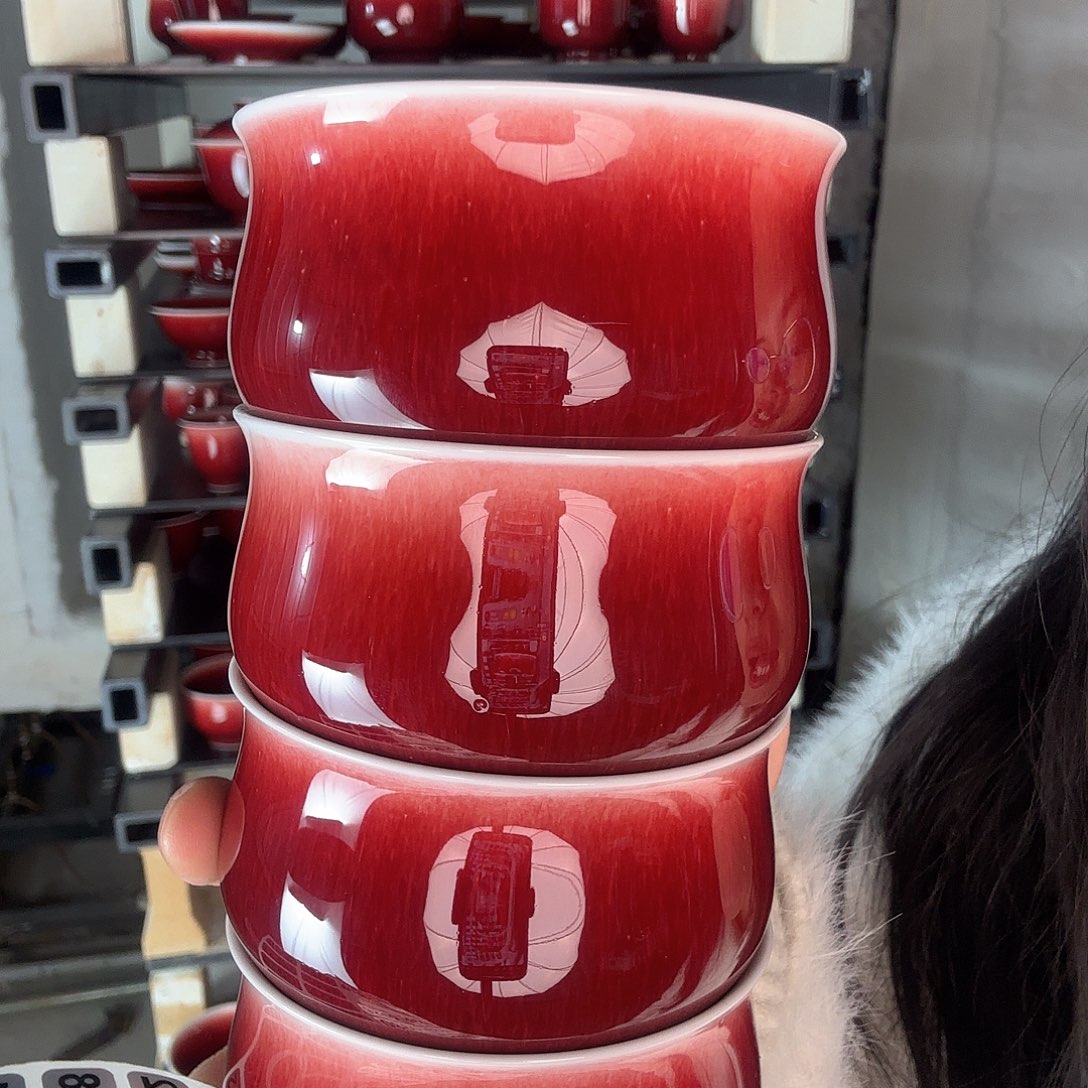 杯景德镇郎红陶瓷