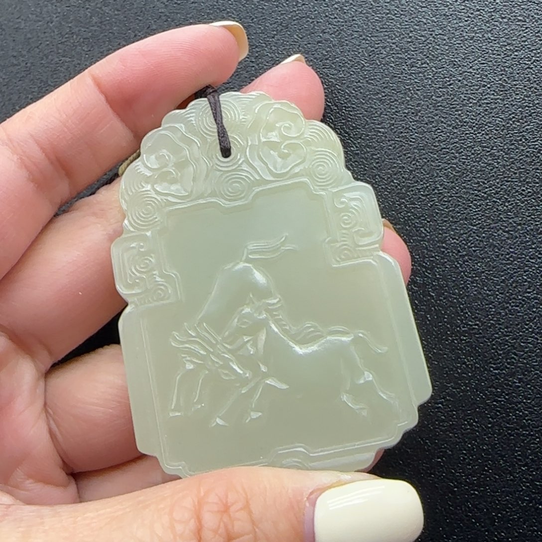 和田玉未镶嵌挂件