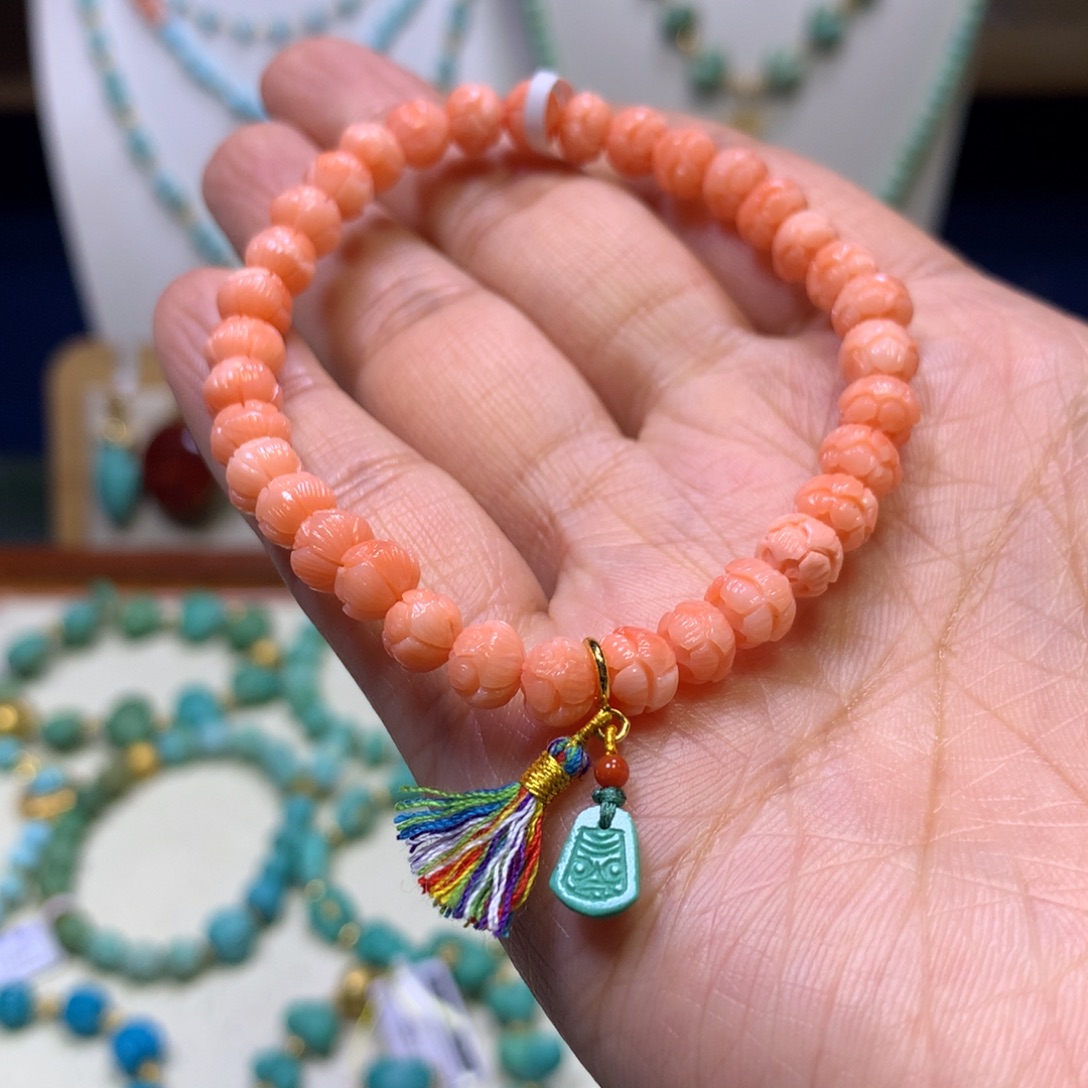 绿松石银S925镀金镶嵌单圈