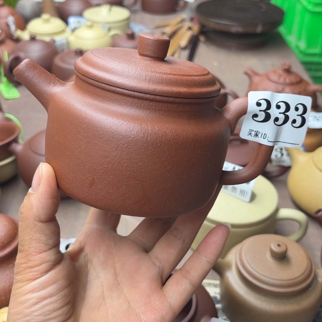 紫砂茶壶降坡泥半手工300cc