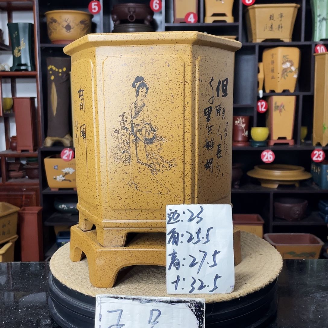 紫砂D-婉秋紫砂花盆