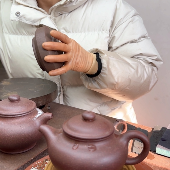 紫砂茶壶底槽清微瑕掇只190C C