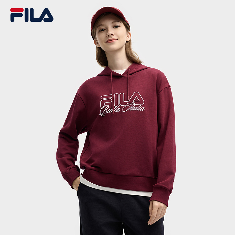 Fila/斐乐【时尚减龄帽衫】’女士新款休闲运动连帽卫衣运动休闲