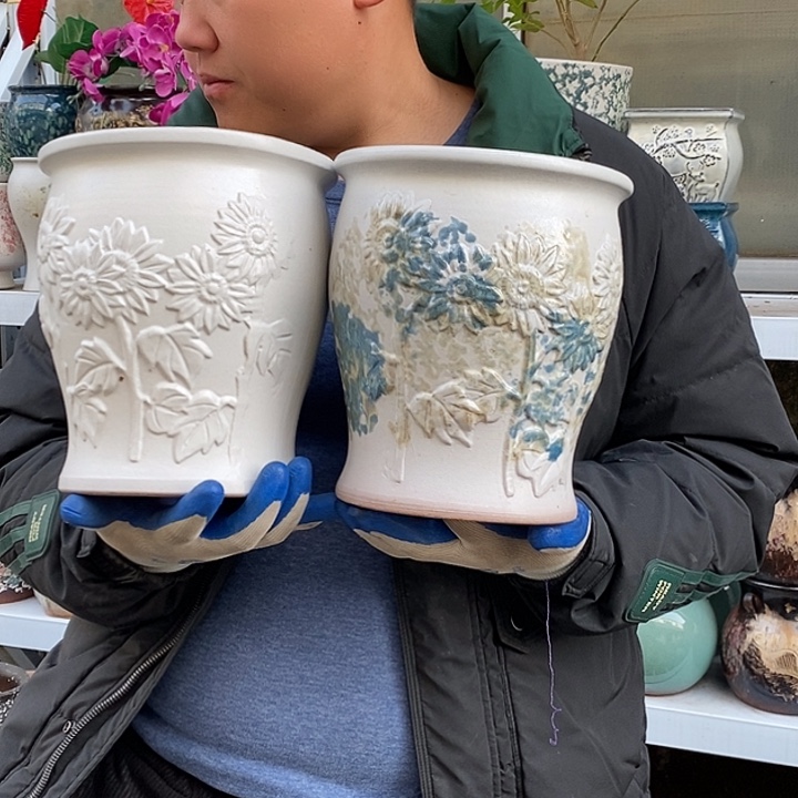 花盆紫砂口18高21福利