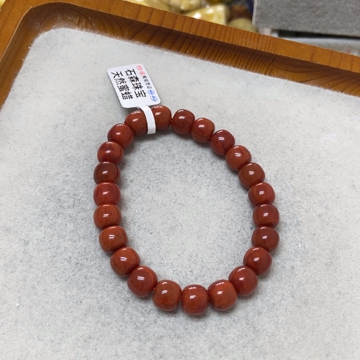 南红玛瑙手串未镶嵌手串