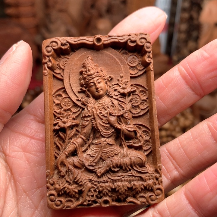 檀香木把件老山檀手把件吊坠