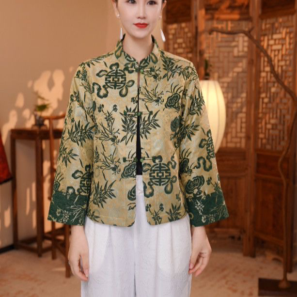 6826气质国风长袖长袖厚外套