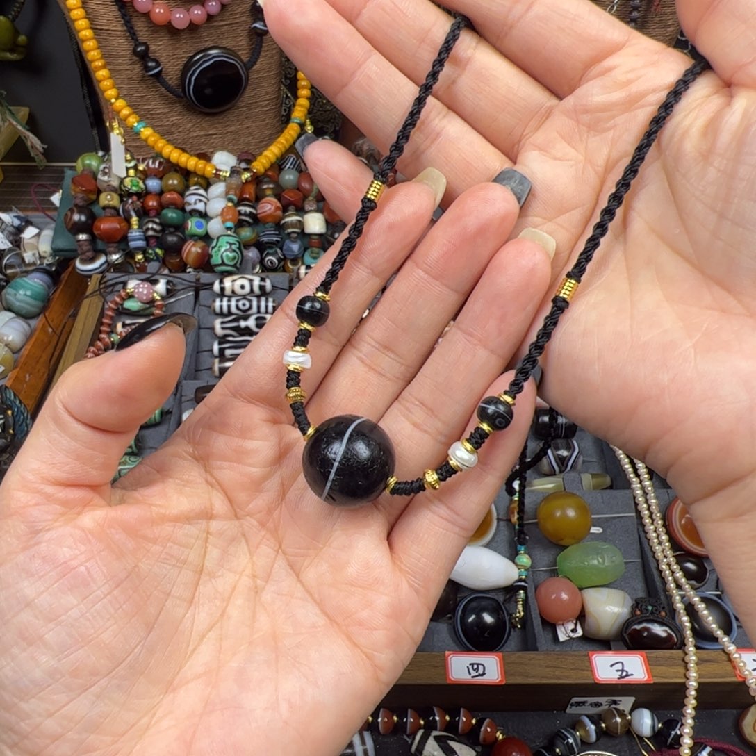 玛瑙/玉髓未镶嵌项链