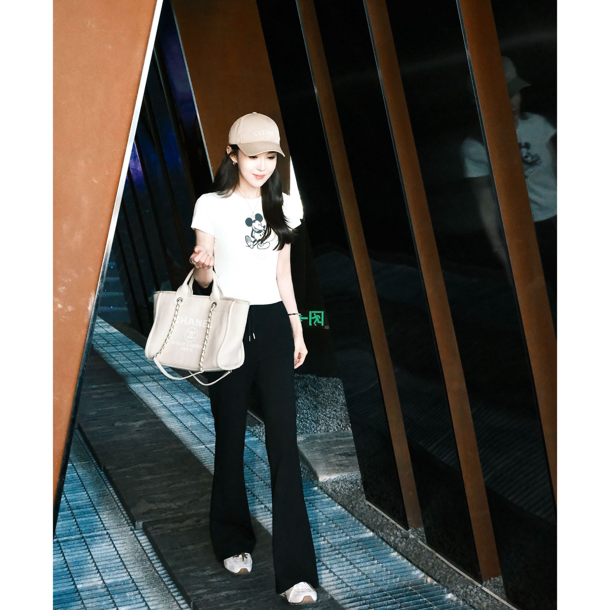 Beam Boon|【蜜桃裤】Lu*醋酸莱赛尔冰凉肌理感弹力抽绳显瘦微喇裤