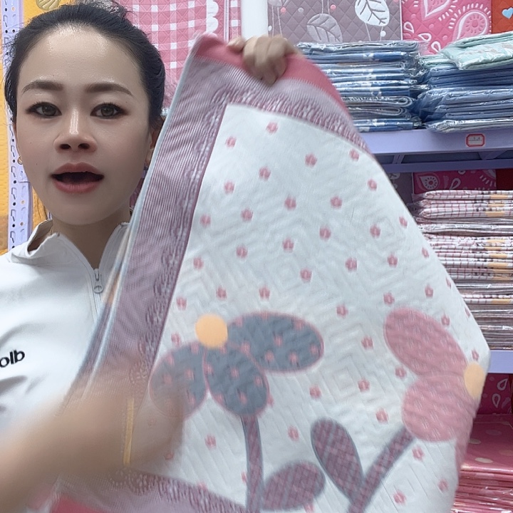 棉粉色椰子树纯棉