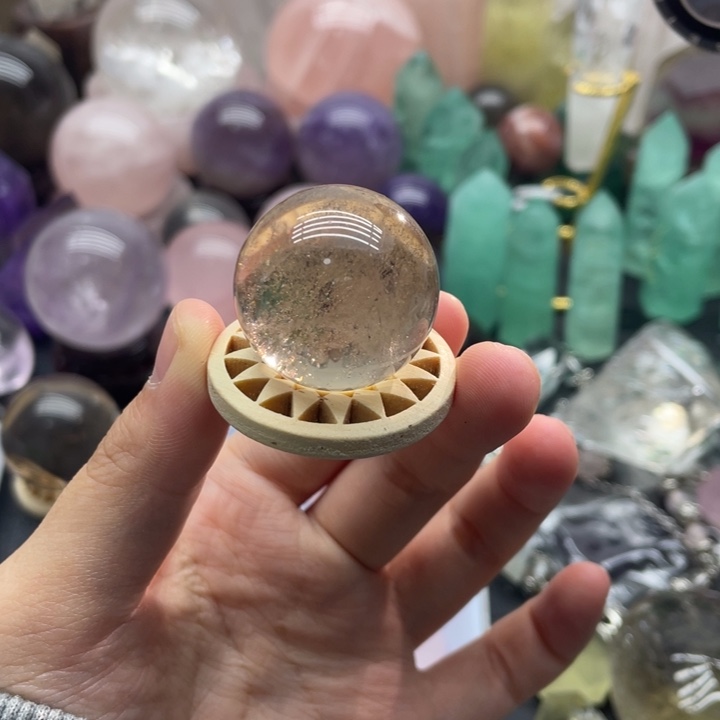 水晶珠宝半成品未镶嵌天然水晶茶水球15