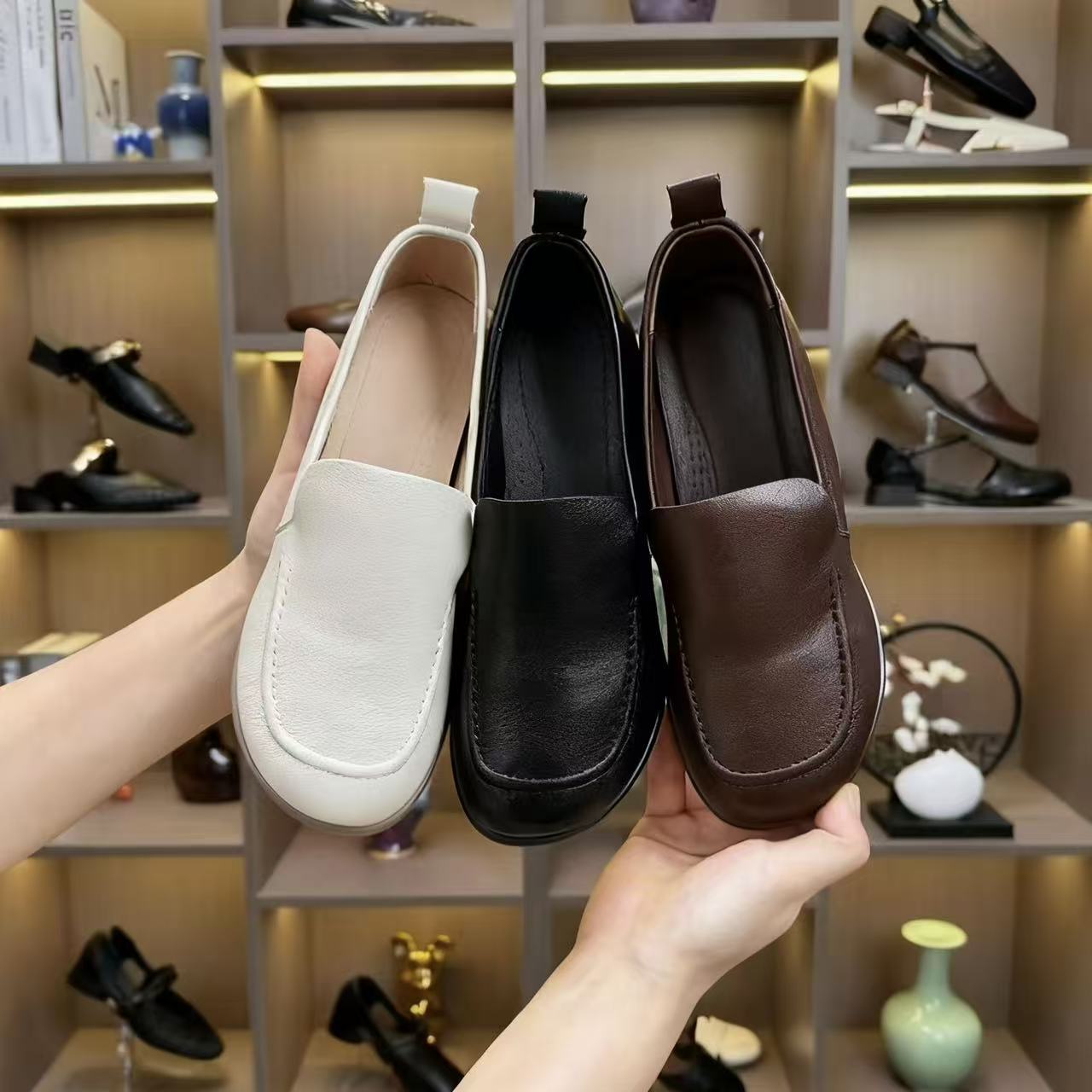 【品牌力荐】春秋上新简约气质纯色经典不过时小单鞋6977