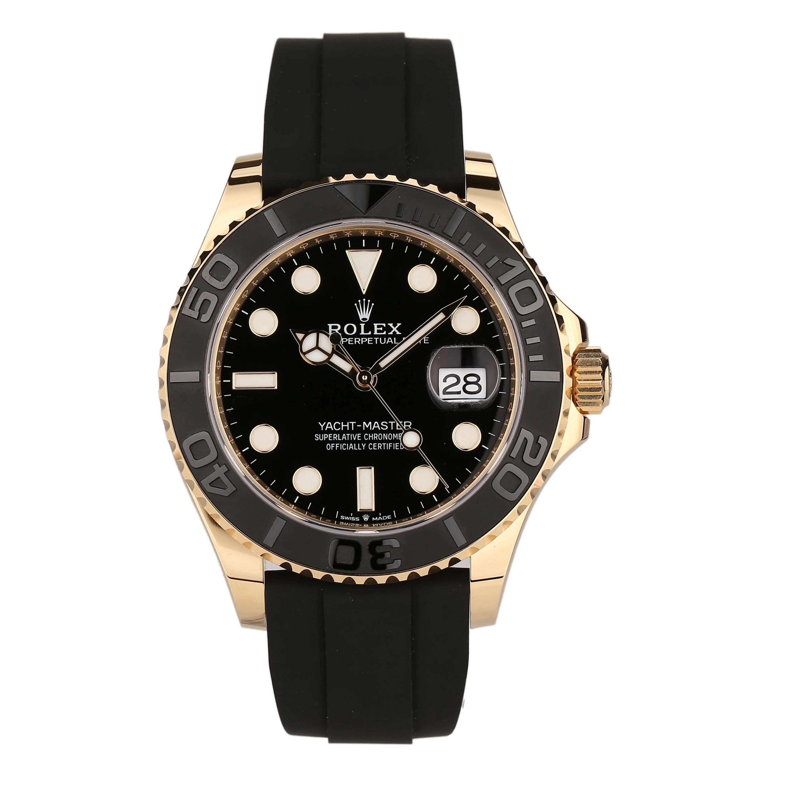 95新 Rolex/劳力士 礼尚往来24年226658黄金游艇男表0881X