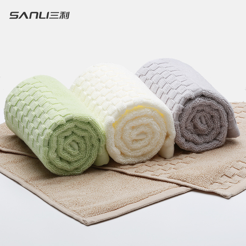 三利家用毛巾纯棉加厚干发吸水柔软酒店情侣毛巾儿童美容院洗脸巾
