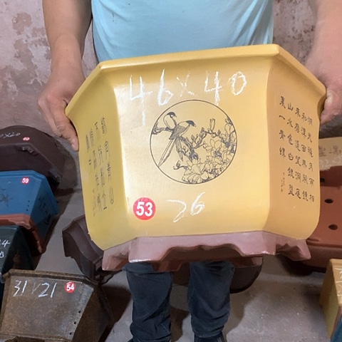 紫砂花盆手工制作
