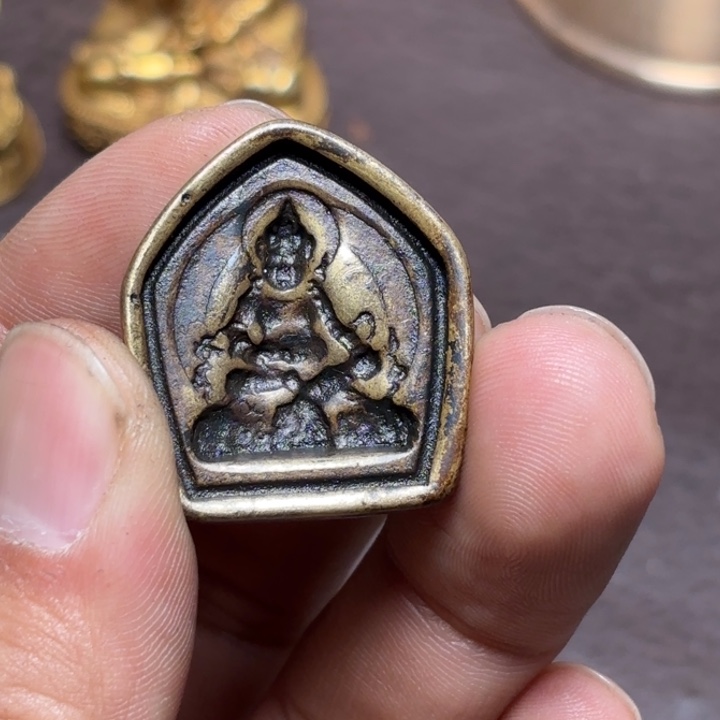 彩***家铜星月菩提挂件菩提