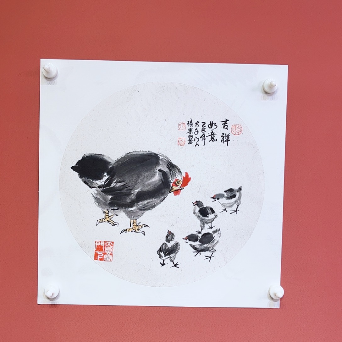 国画侯果山老师亲笔手绘作品朵 