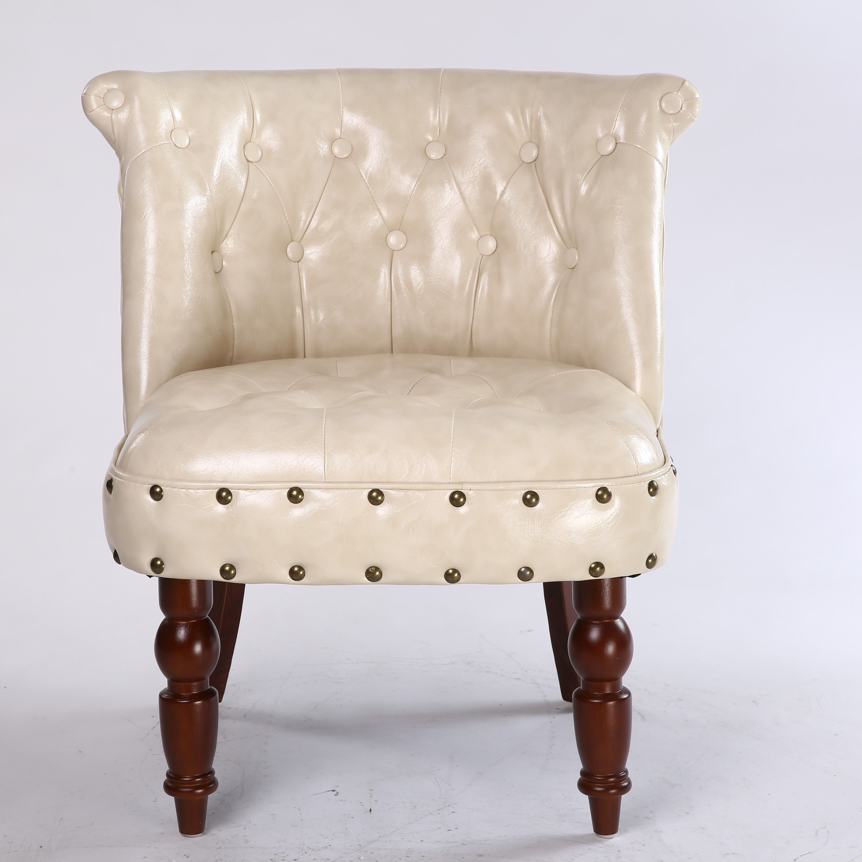 简约现代小型皮质欧式梳妆凳换鞋凳子懒人沙发客厅休闲单人沙发椅